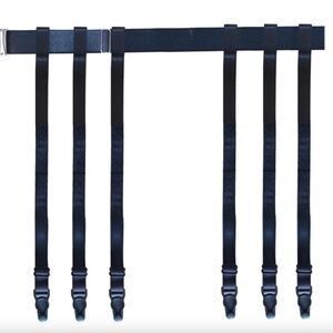 6-Strap garter belt BNIP Black